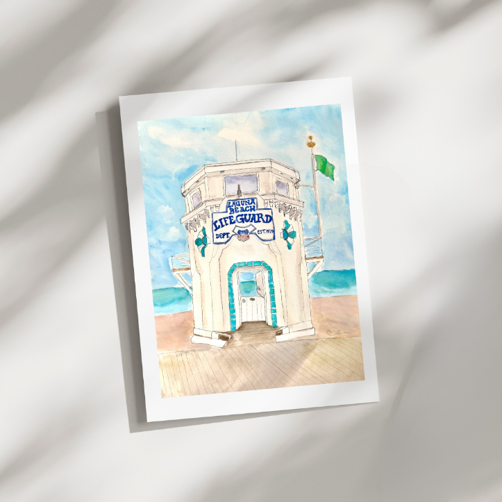 Greeting Card - Laguna Lifeguard Tower No. 1